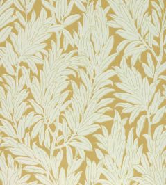 Laurel Leaf Wallpaper by 1838 Wallcoverings Ochre Laurel Leaf Wallpaper by 1838 Wallcoverings Ochre