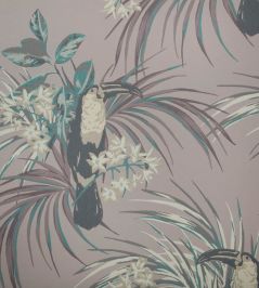 Le Toucan Wallpaper by 1838 Wallcoverings Rose Le Toucan Wallpaper by 1838 Wallcoverings Rose