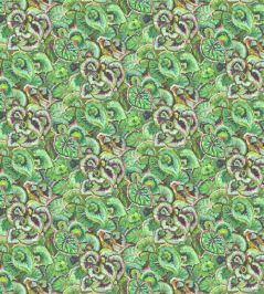 Leaf Glaze Fabric by Designers Guild Emerald Leaf Glaze Fabric by Designers Guild Emerald