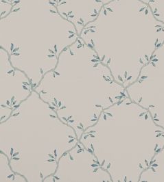 Leaf Trellis Wallpaper by Colefax and Fowler Old Blue Leaf Trellis Wallpaper by Colefax and Fowler Old Blue