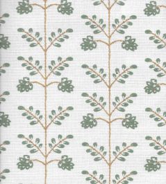 Leaf Trellis Fabric by Kate Medlicott Antique Green Leaf Trellis Fabric by Kate Medlicott Antique Green
