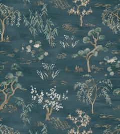 Legendes Wallpaper by Casamance Petrole Legendes Wallpaper by Casamance Petrole