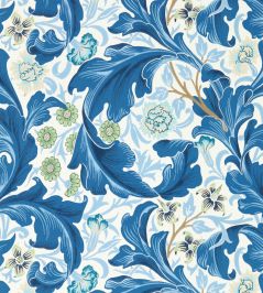 Leicester Wallpaper by Morris & Co Paradise Blue Leicester Wallpaper by Morris & Co Paradise Blue
