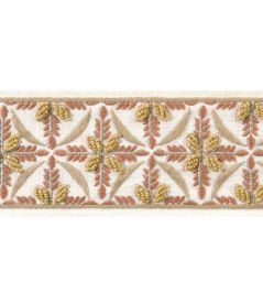 Leila Tape Trimming by Thibaut Soft Gold and Ginger Leila Tape Trimming by Thibaut Soft Gold and Ginger