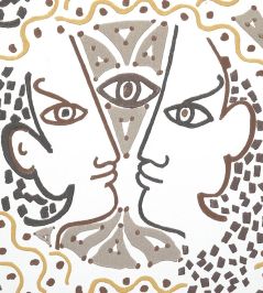 Union Wallpaper by Lelievre Taupe Union Wallpaper by Lelievre Taupe