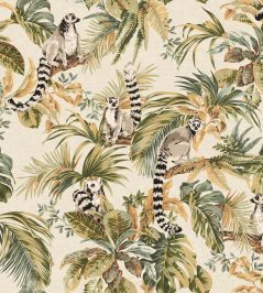 Lemuri Wallpaper by Jannelli&Volpi Green Lemuri Wallpaper by Jannelli&Volpi Green