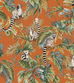 Lemuri Wallpaper by Jannelli&Volpi Orange Lemuri Wallpaper by Jannelli&Volpi Orange