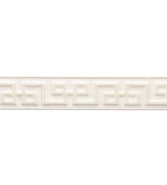 Lennox Velvet Border Trimming by Samuel & Sons Ivory Lennox Velvet Border Trimming by Samuel & Sons Ivory