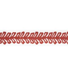 Lenox Tape Trimming by Thibaut Cranberry Lenox Tape Trimming by Thibaut Cranberry