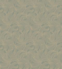 Leontine Wallpaper by Casamance Gris bleu/dore Leontine Wallpaper by Casamance Gris bleu/dore