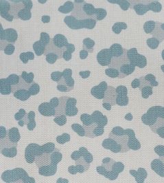 Leopard Spot Fabric by Titley and Marr Aqua & Stone Leopard Spot Fabric by Titley and Marr Aqua & Stone