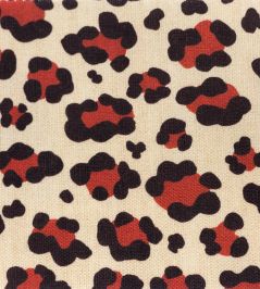 Leopard Spot Fabric by Titley and Marr Teal & Terracotta Leopard Spot Fabric by Titley and Marr Teal & Terracotta