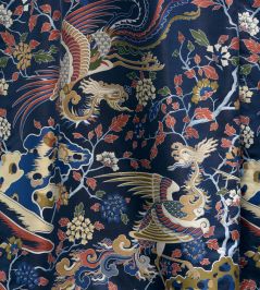 Les Reveries Fabric by Lelievre Indigo Les Reveries Fabric by Lelievre Indigo