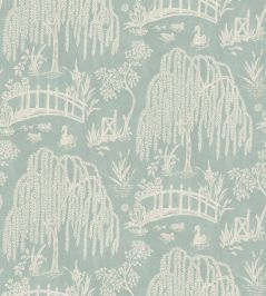 Les Saules Wallpaper by Nina Campbell Aqua Les Saules Wallpaper by Nina Campbell Aqua