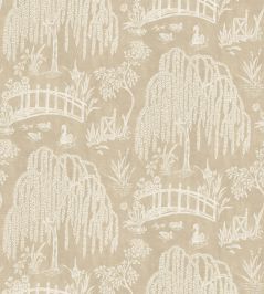Les Saules Wallpaper by Nina Campbell Beige Les Saules Wallpaper by Nina Campbell Beige