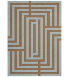 Letters Rug by Layered Teal Umber Letters Rug by Layered Teal Umber