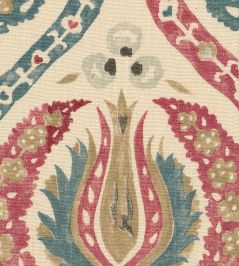 Benaki Fabric by Lewis & Wood Mulberry Blue Benaki Fabric by Lewis & Wood Mulberry Blue