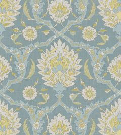 Damascus Fabric by Lewis & Wood Verdigris Damascus Fabric by Lewis & Wood Verdigris