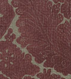 Nantes Overdye Fabric by Lewis & Wood Madder Red/Celadon Nantes Overdye Fabric by Lewis & Wood Madder Red/Celadon