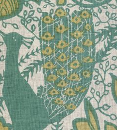 Peacock Fabric by Lewis & Wood Frascati Peacock Fabric by Lewis & Wood Frascati