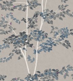 Beech Wallpaper by Lewis & Wood Steel Beech Wallpaper by Lewis & Wood Steel