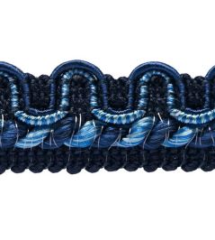 Lezardes Crete Gimp 13mm Trimming by Houles Bleu Carbone Lezardes Crete Gimp 13mm Trimming by Houles Bleu Carbone