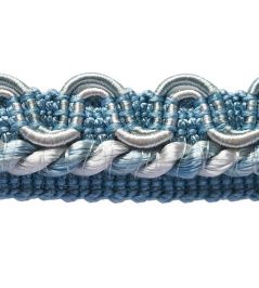 Lezardes Crete Gimp 13mm Trimming by Houles Bleu Lezardes Crete Gimp 13mm Trimming by Houles Bleu