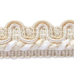 Lezardes Crete Gimp 13mm Trimming by Houles Creme Lezardes Crete Gimp 13mm Trimming by Houles Creme