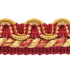 Lezardes Crete Gimp 13mm Trimming by Houles Rouge Or Lezardes Crete Gimp 13mm Trimming by Houles Rouge Or