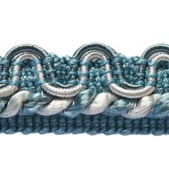 Lezardes Crete Gimp 13mm Trimming by Houles Turquoise Lezardes Crete Gimp 13mm Trimming by Houles Turquoise