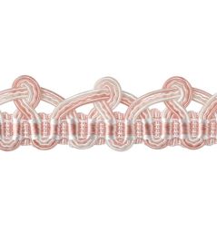 Lezardes Embellished Gimp 18mm Trimming by Houles Rose Poudre Lezardes Embellished Gimp 18mm Trimming by Houles Rose Poudre