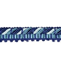 Lezardes Gimp 14mm Trimming by Houles Bleu de Prusse Lezardes Gimp 14mm Trimming by Houles Bleu de Prusse