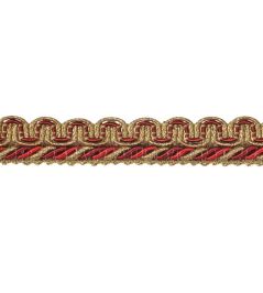 Lezardes Thin Gimp 10mm Trimming by Houles Burgundy Lezardes Thin Gimp 10mm Trimming by Houles Burgundy