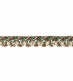 Lezardes Thin Gimp 10mm Trimming by Houles Vert Malachite Lezardes Thin Gimp 10mm Trimming by Houles Vert Malachite