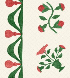 Libertyville Fabric by Lewis & Wood Poppy Leaf Libertyville Fabric by Lewis & Wood Poppy Leaf