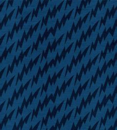 Lightning Bolts Fabric by Ottoline Blue Lightning Bolts Fabric by Ottoline Blue