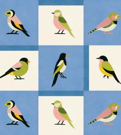 Like a Bird Wallpaper by Coordonne Blue Like a Bird Wallpaper by Coordonne Blue