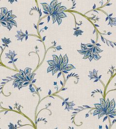 Lily Wallpaper by Coordonne Blue Lily Wallpaper by Coordonne Blue