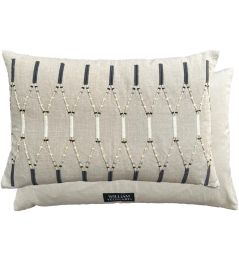 Lima Cushion 60 x 40cm by William Yeoward Noir Lima Cushion 60 x 40cm by William Yeoward Noir