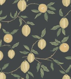 Limone Wallpaper by Sandberg Charcoal Limone Wallpaper by Sandberg Charcoal