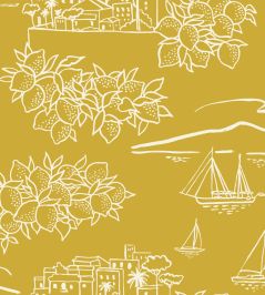 Limoneto Wallpaper by Mini Moderns Mustard Limoneto Wallpaper by Mini Moderns Mustard
