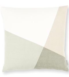 Linara Patchwork Cushion 50 x 50cm by Romo Khaki Linara Patchwork Cushion 50 x 50cm by Romo Khaki