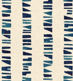 Linear Footprints Wallpaper by Tres Tintas Blue Linear Footprints Wallpaper by Tres Tintas Blue