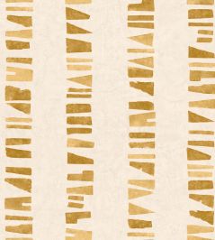 Linear Footprints Wallpaper by Tres Tintas Ocher Linear Footprints Wallpaper by Tres Tintas Ocher