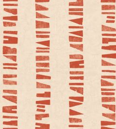 Linear Footprints Wallpaper by Tres Tintas Red Linear Footprints Wallpaper by Tres Tintas Red
