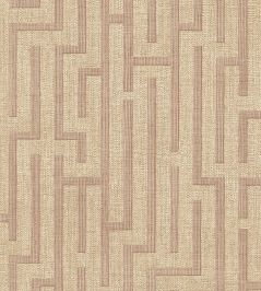 Linen Trellis Wallpaper by Eijffinger Pink/Terracotta Linen Trellis Wallpaper by Eijffinger Pink/Terracotta