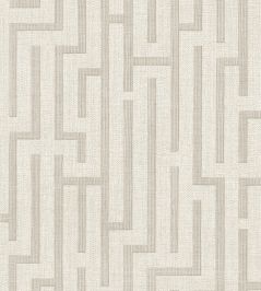 Linen Trellis Wallpaper by Eijffinger White/Cream Linen Trellis Wallpaper by Eijffinger White/Cream