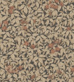 Linnea Wallpaper by Sandberg Charcoal Linnea Wallpaper by Sandberg Charcoal