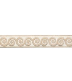 Linora Velvet Border Trimming by Samuel & Sons Marble Linora Velvet Border Trimming by Samuel & Sons Marble