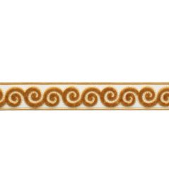 Linora Velvet Border Trimming by Samuel & Sons Medallion Linora Velvet Border Trimming by Samuel & Sons Medallion